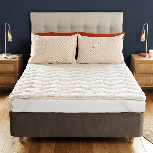 Silentnight Wellbeing Collection Copper Infused Mattress Topper - image 1