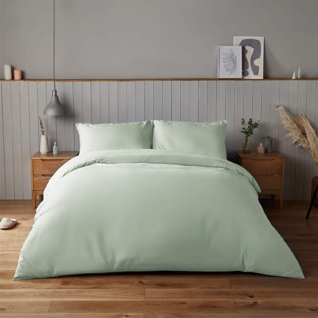 Silentnight Supersoft Sage Duvet Set - image 1