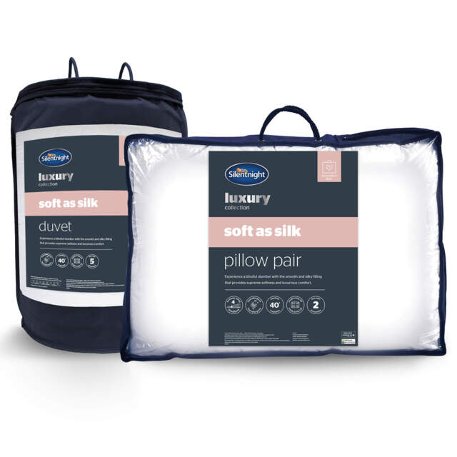 Silentnight Soft As Silk 10.5 Tog Duvet & Pillow Pair Bundle - image 1