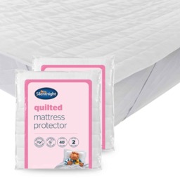 Silentnight Quilted Mattress Protector - 2 Pack - thumbnail 1