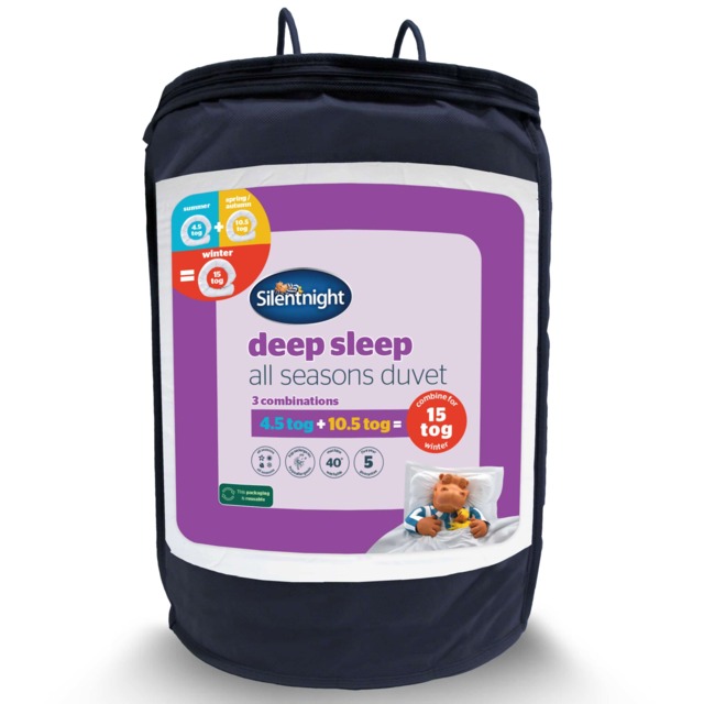 Silentnight Deep Sleep All Seasons Duvet - 4.5 tog + 10.5 tog - image 1