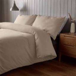 Silentnight Supersoft Duvet Set &amp Fitted Sheet - Natural