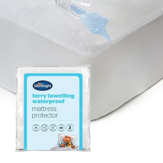 Silentnight Terry Towelling Waterproof Mattress Protector - image 1