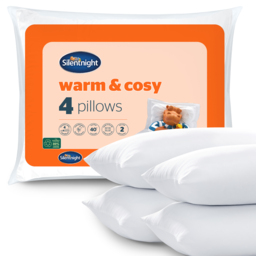 Silentnight Warm & Cosy Pillow - 4 Pack - thumbnail 2