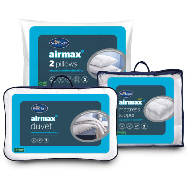 Silentnight Airmax 1000 Topper, Pillow Pair & 10.5 Tog Duvet Bundle - image 1
