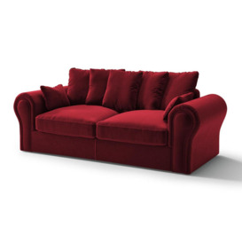 Baron 3 Seater Sofa, dark red