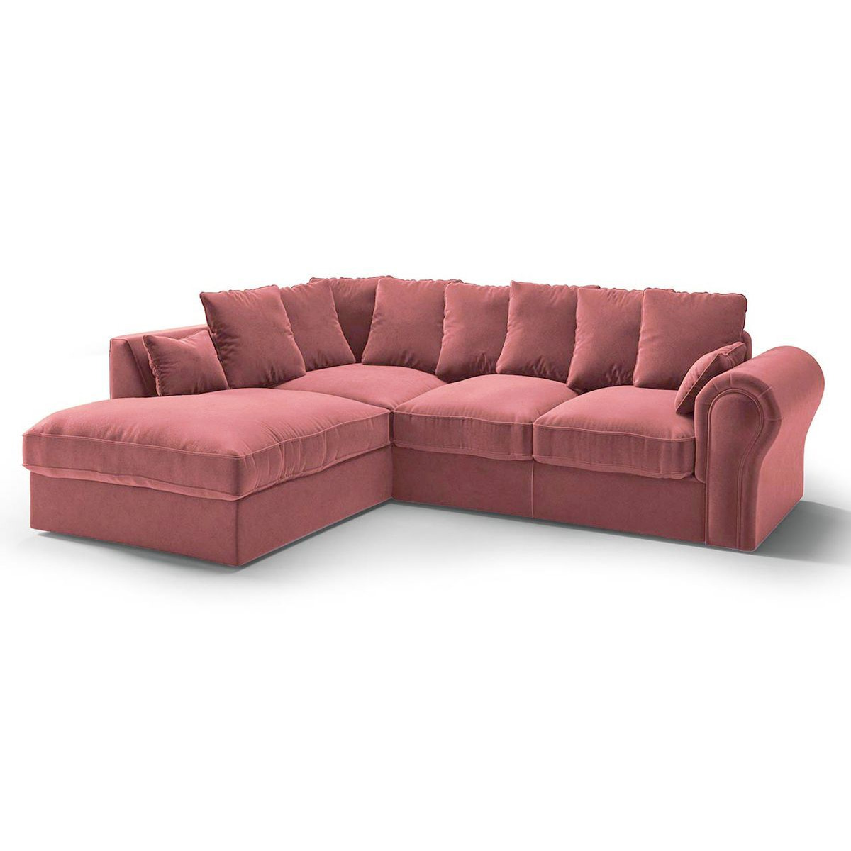 Baron Left Hand Corner Sofa, dirty pink - image 1