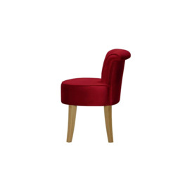 Barto Chair, dark red, Leg colour: like oak - thumbnail 3