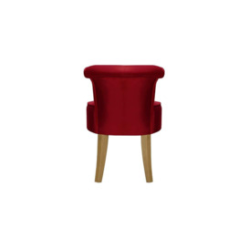 Barto Chair, dark red, Leg colour: like oak - thumbnail 2
