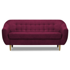 Bont 3 Seater Sofa, dark pink - thumbnail 1