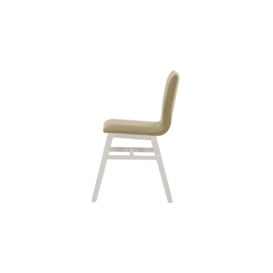 Cod Dining Chair, beige, Leg colour: white - thumbnail 3