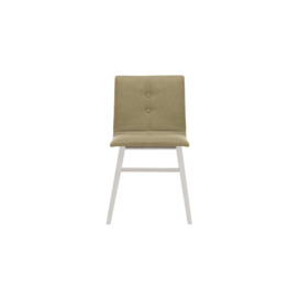 Cod Dining Chair, beige, Leg colour: white - thumbnail 2