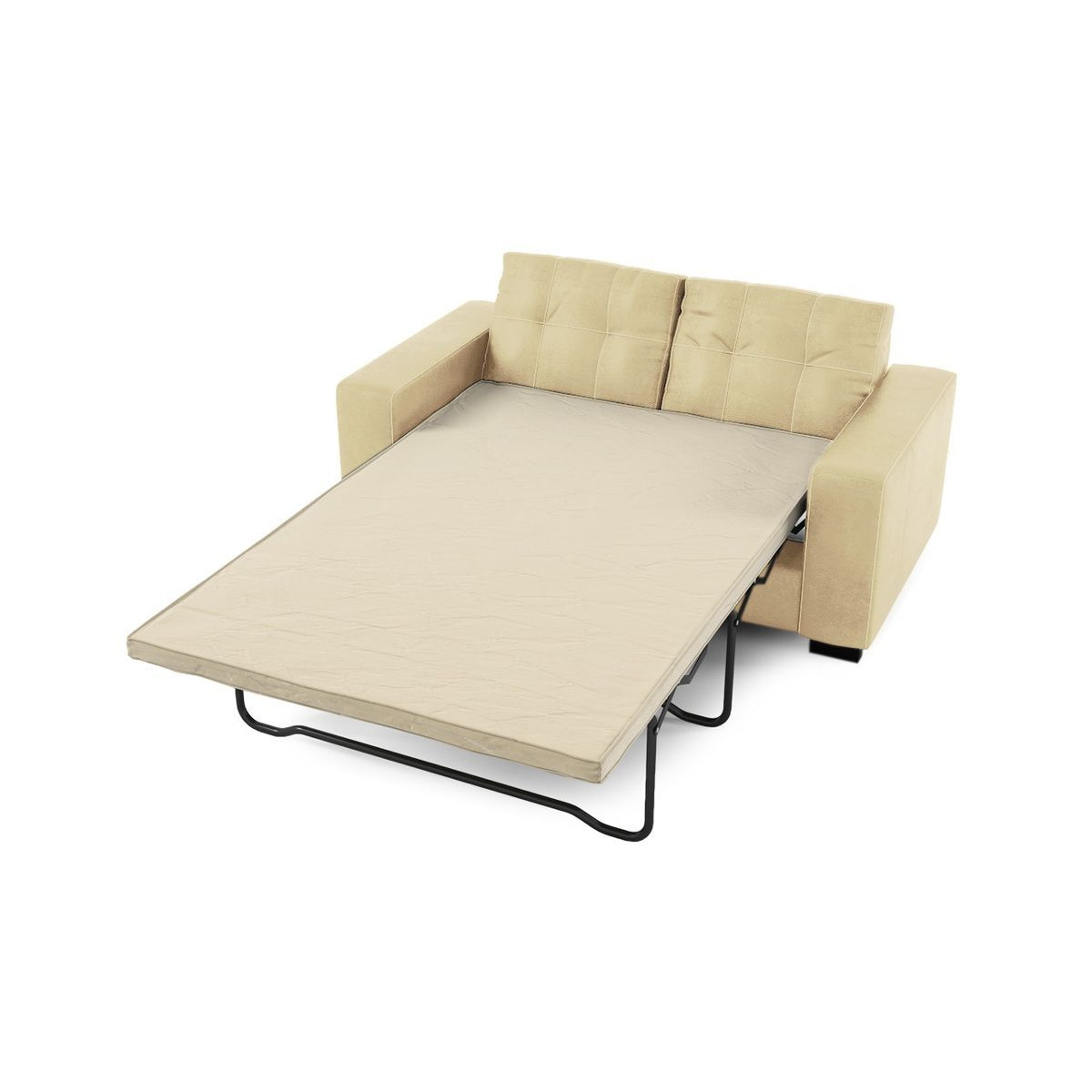 Cool 2 Seater Sofa Bed, cream - image 1
