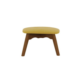 Ducon Mini Children's Footstool, yellow, Leg colour: dark oak - thumbnail 3