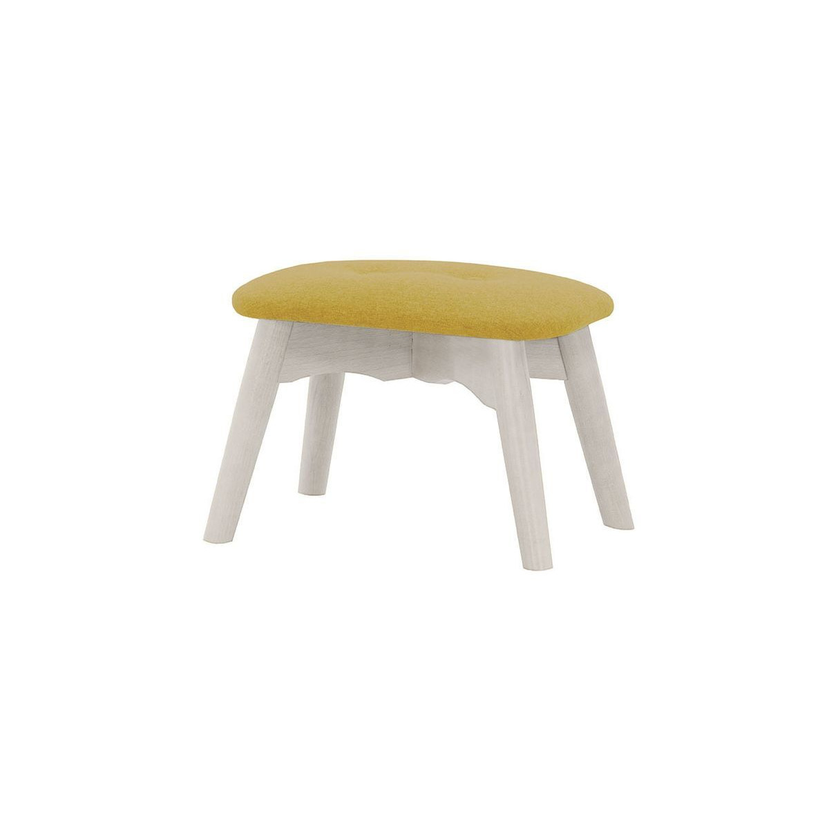 Ducon Mini Children's Footstool, yellow, Leg colour: white - image 1