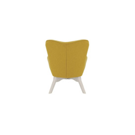 Ducon Mini Children's Wingback Chair, yellow, Leg colour: white - thumbnail 2