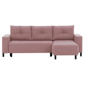 Finder Corner Sofa Bed, pastel pink - thumbnail 1