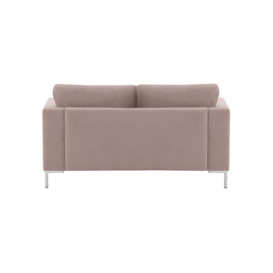 Gosena 2 Seater Sofa, lilac, Leg colour: chrome metal - thumbnail 2