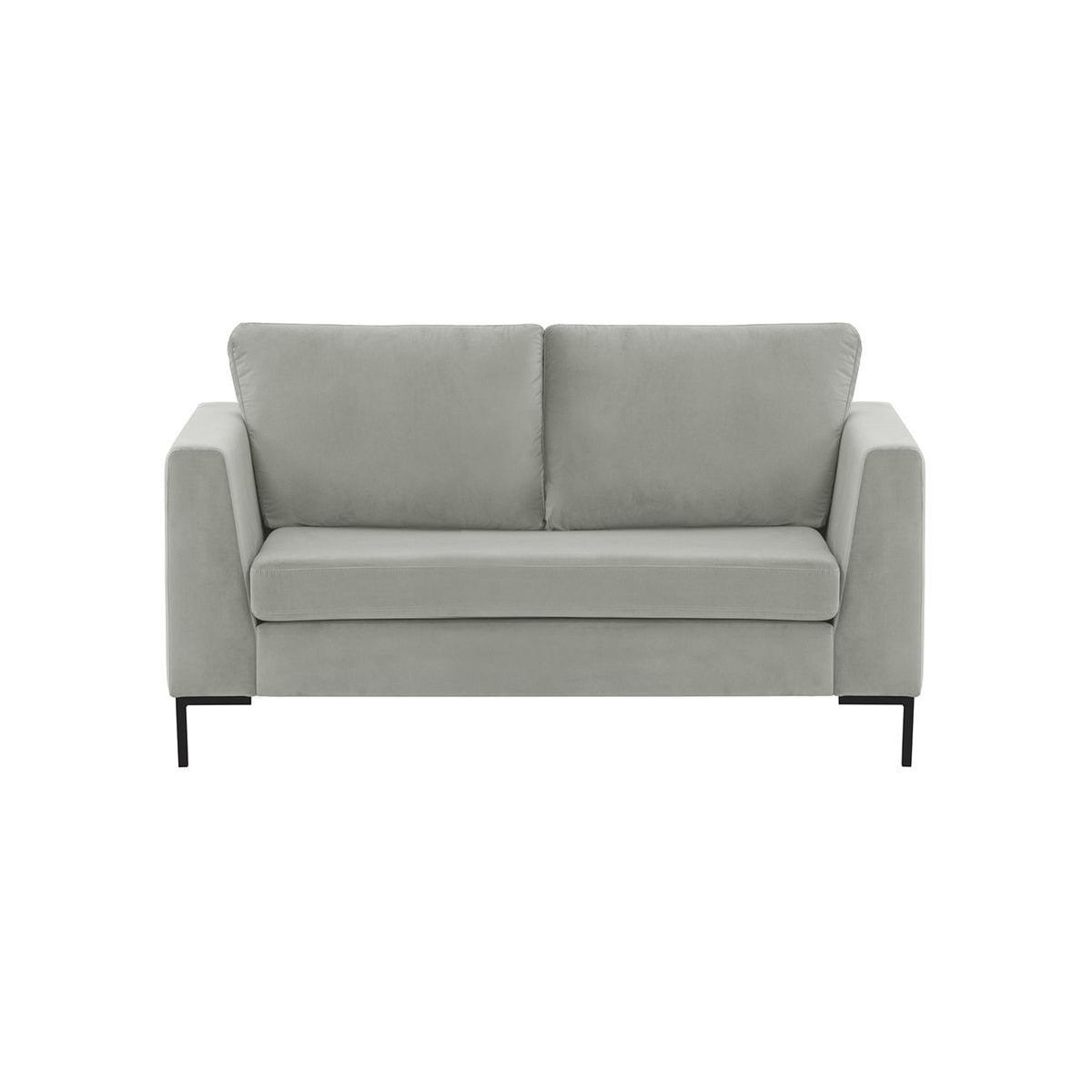 Gosena 2 Seater Sofa, silver, Leg colour: black metal - image 1