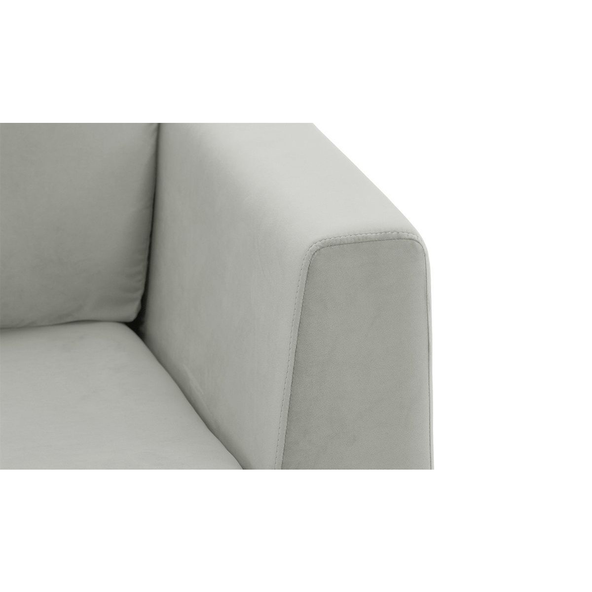 Gosena 2 Seater Sofa, silver, Leg colour: chrome metal - image 1