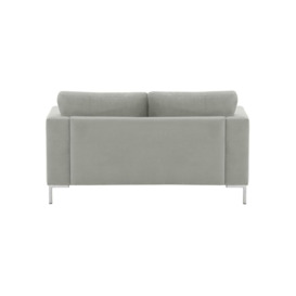 Gosena 2 Seater Sofa, silver, Leg colour: chrome metal - thumbnail 2