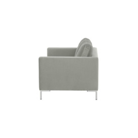 Gosena 2 Seater Sofa, silver, Leg colour: chrome metal - thumbnail 3