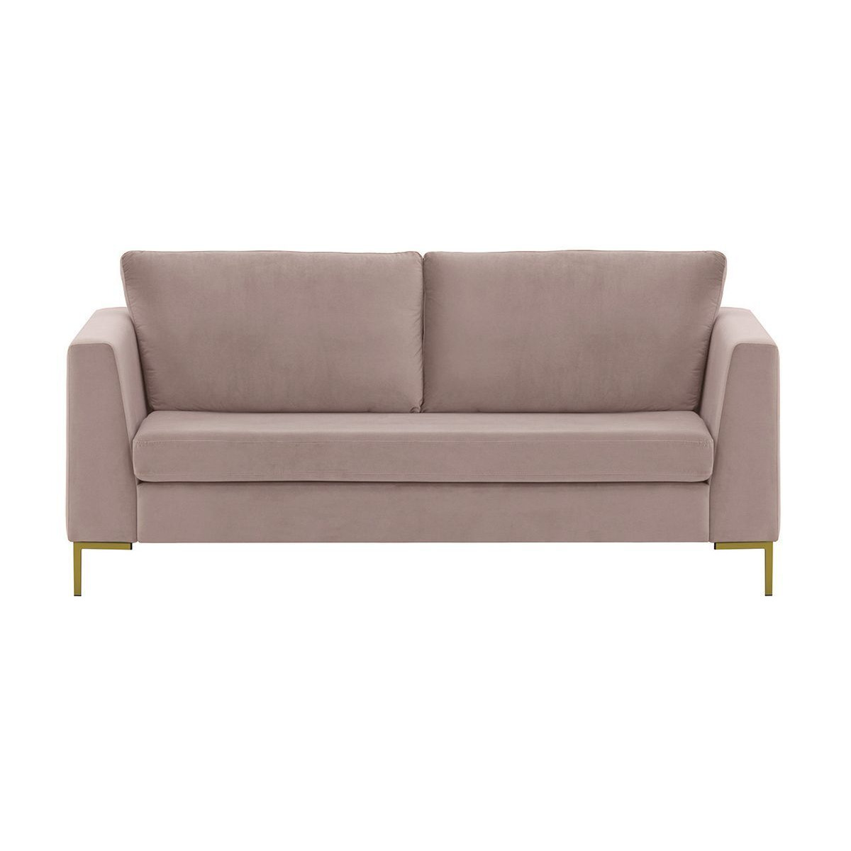 Gosena 2,5 Seater Sofa, lilac, Leg colour: gold metal - image 1