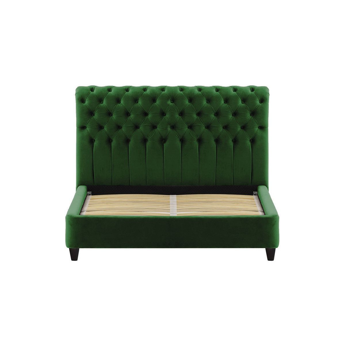 Hai Upholstered Bed Frame, dark green - image 1