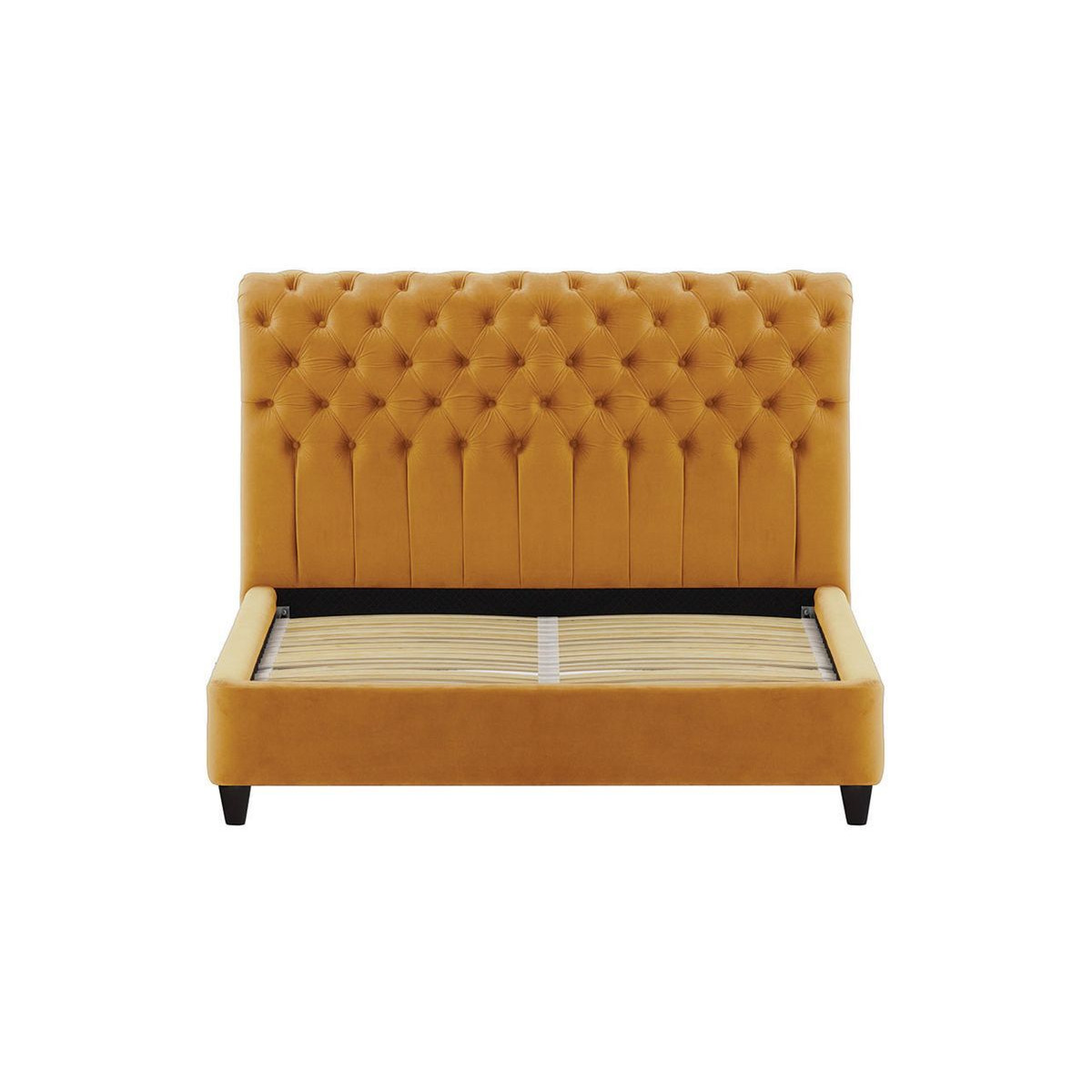 Hai Upholstered Bed Frame, mustard - image 1