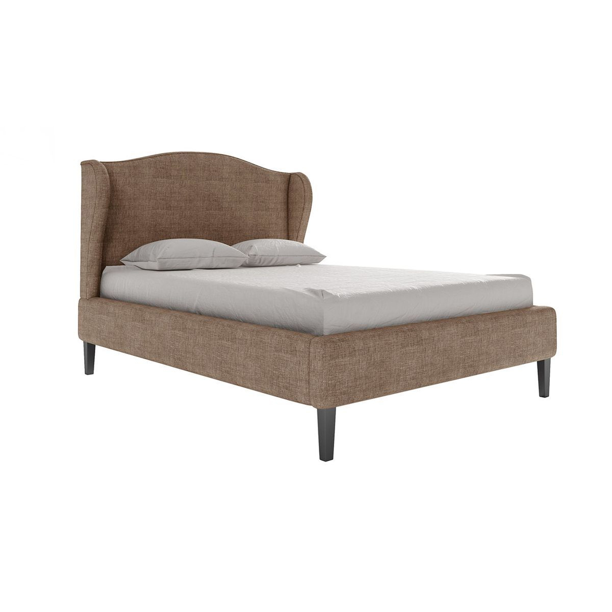 Hope Upholstered Bed Frame, light brown - image 1