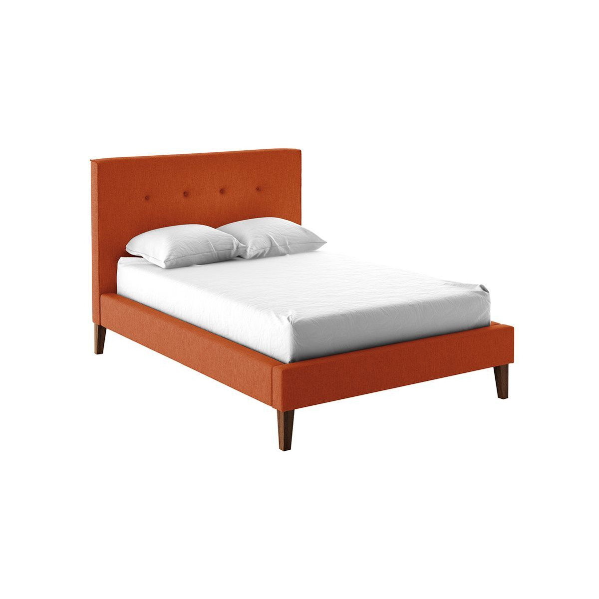 Inspire Upholstered Bed Frame, orange - image 1