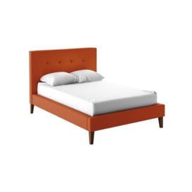 Inspire Upholstered Bed Frame, orange - thumbnail 1