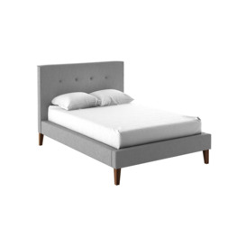 Inspire Upholstered Bed Frame, light grey - thumbnail 1