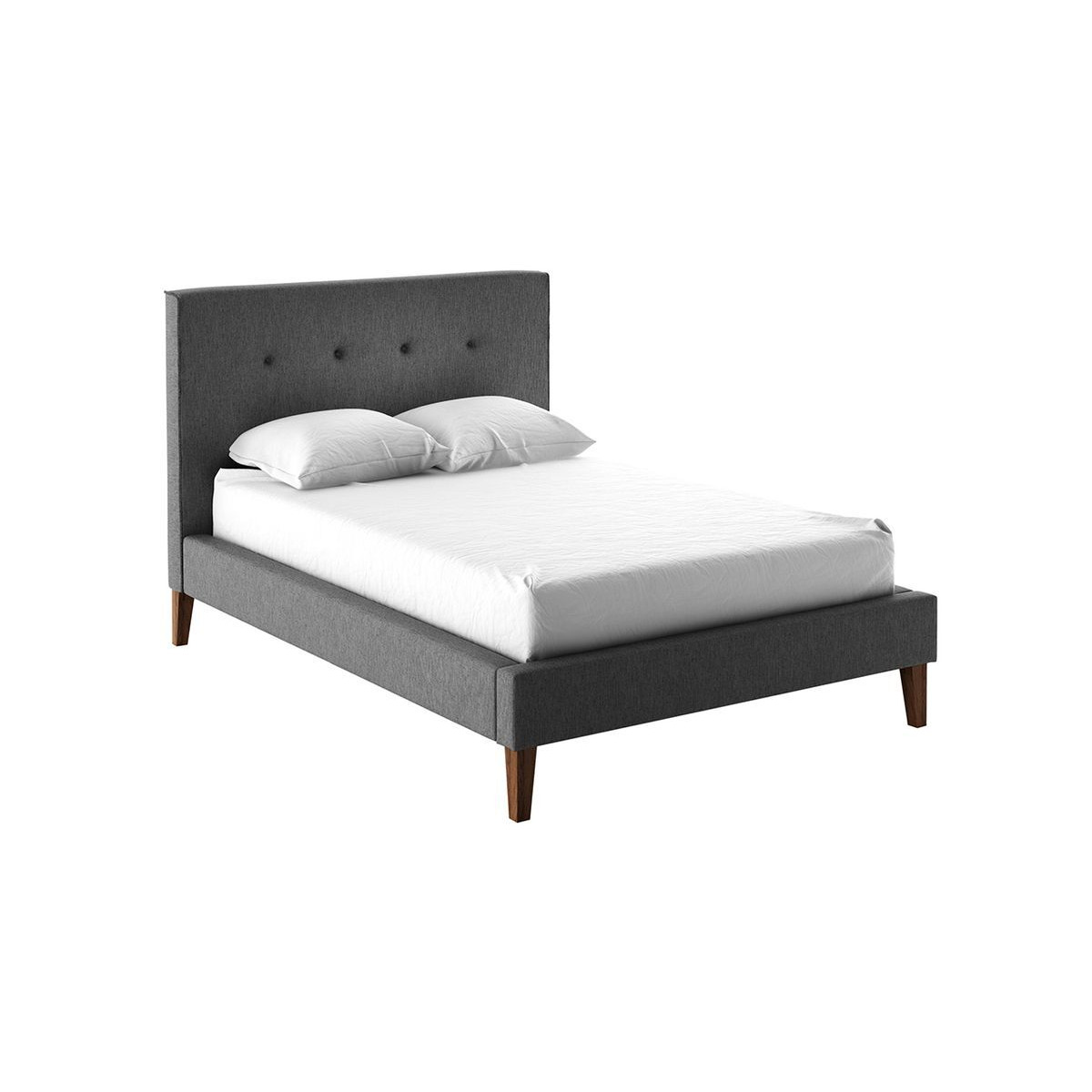 Inspire Upholstered Bed Frame, dark grey - image 1