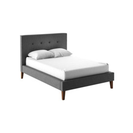 Inspire Upholstered Bed Frame, dark grey