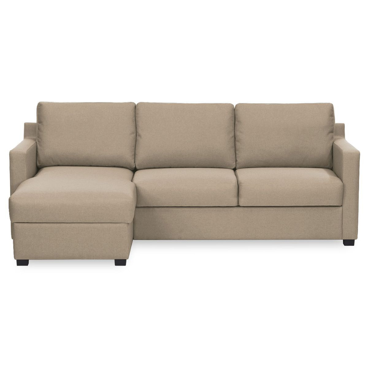 Kropp Left Hand Corner Sofa Bed With Storage, beige - image 1