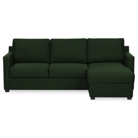 Kropp Right Hand Corner Sofa Bed With Storage, dark green