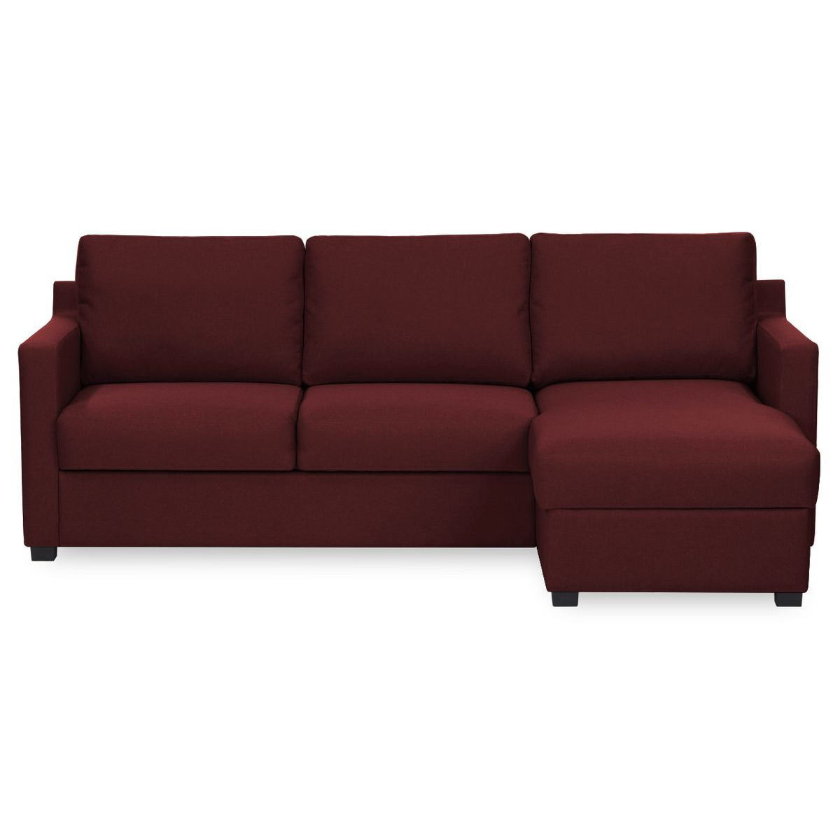 Kropp Right Hand Corner Sofa Bed With Storage, red - image 1
