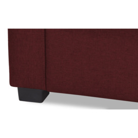 Kropp Right Hand Corner Sofa Bed With Storage, red - thumbnail 3