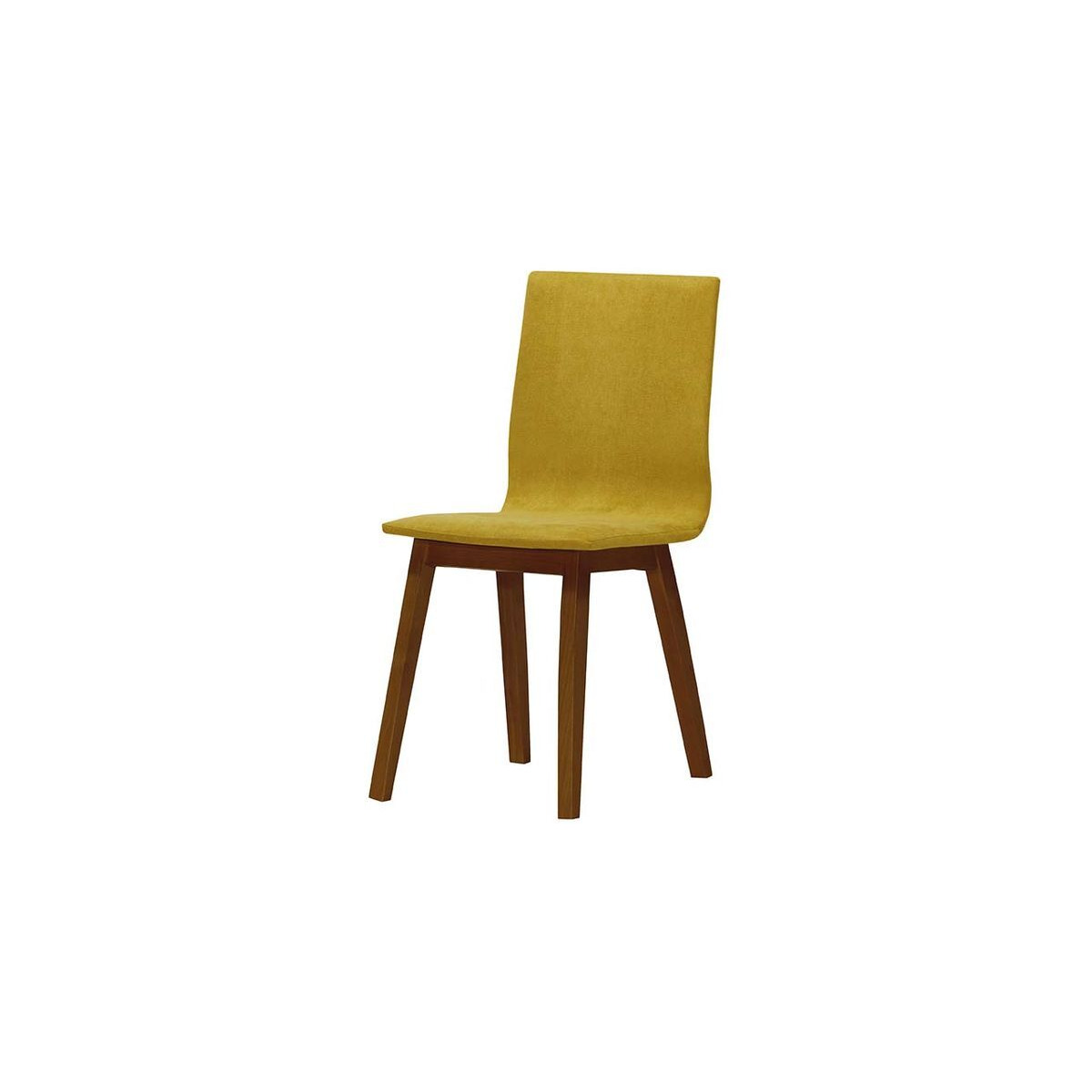 Lakri Dining Chair, yellow, Leg colour: dark oak - image 1
