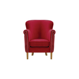 Laze Armchair, dark red