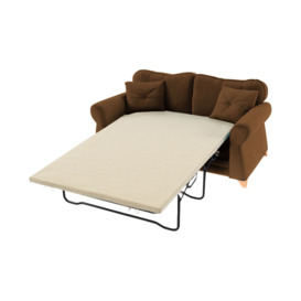 Lear 2 Seater Sofa Bed, brown - thumbnail 1