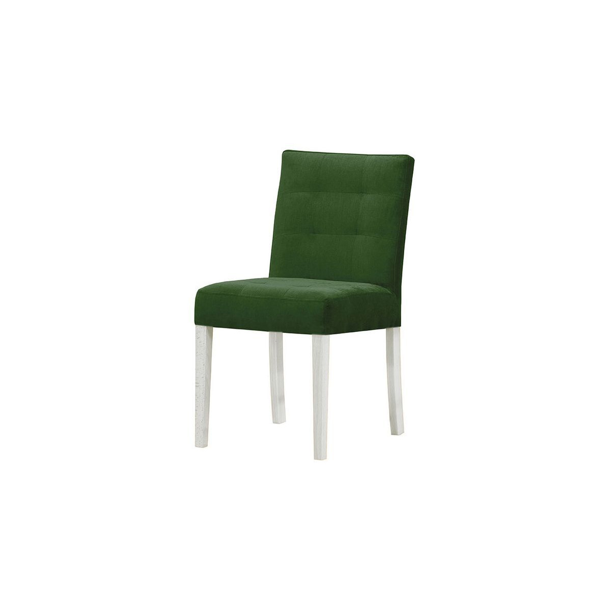 Mia Dining Chair, green, Leg colour: white - image 1