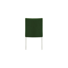 Mia Dining Chair, green, Leg colour: white - thumbnail 2