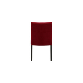 Mia Dining Chair, dark red, Leg colour: black - thumbnail 2