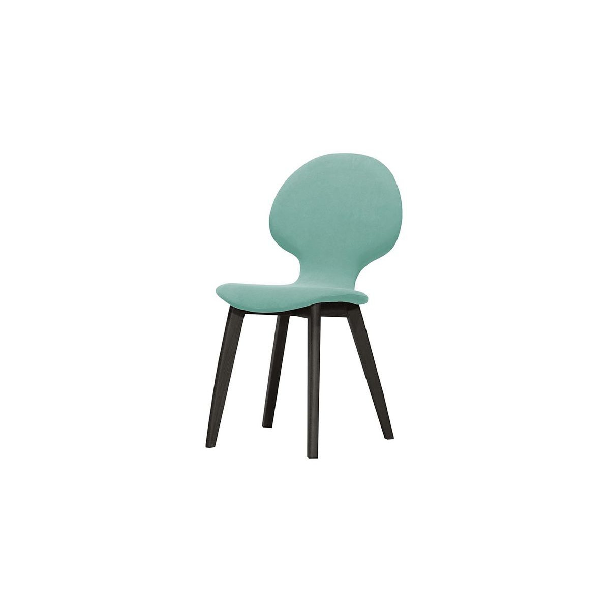 Mya Dining Chair, light blue, Leg colour: black - image 1