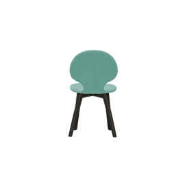 Mya Dining Chair, light blue, Leg colour: black - thumbnail 2