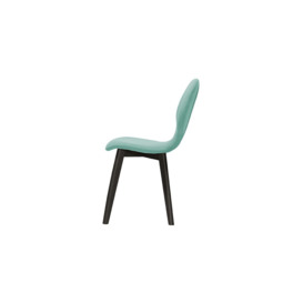 Mya Dining Chair, light blue, Leg colour: black - thumbnail 3