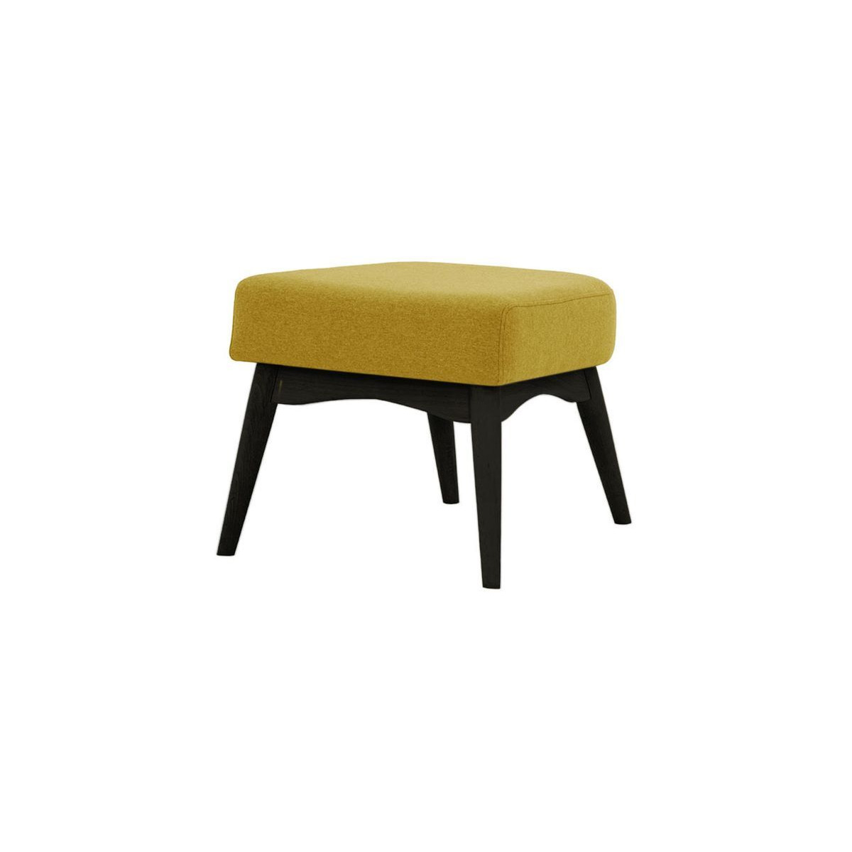 Savano Footstool, yellow, Leg colour: black - image 1