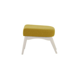 Savano Footstool, yellow, Leg colour: white - thumbnail 3